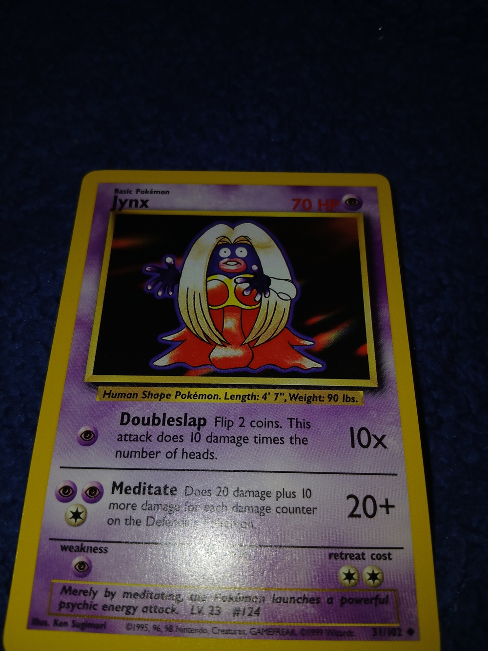 Jynx Trading Card - Purple and Yellow